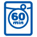 60-minute wash & dry in only one machine